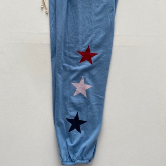 Sundry Jogger Rainbow Star Sweatpants Light Blue - Picture 4 of 5